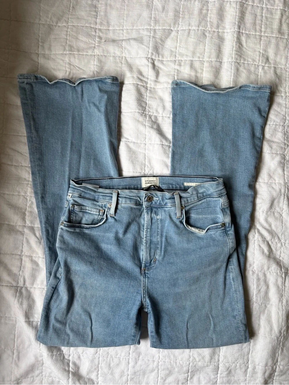 Citizens of Humanity Lilah High Rise Kick Flare Jeans Light Wash Women’s 29
